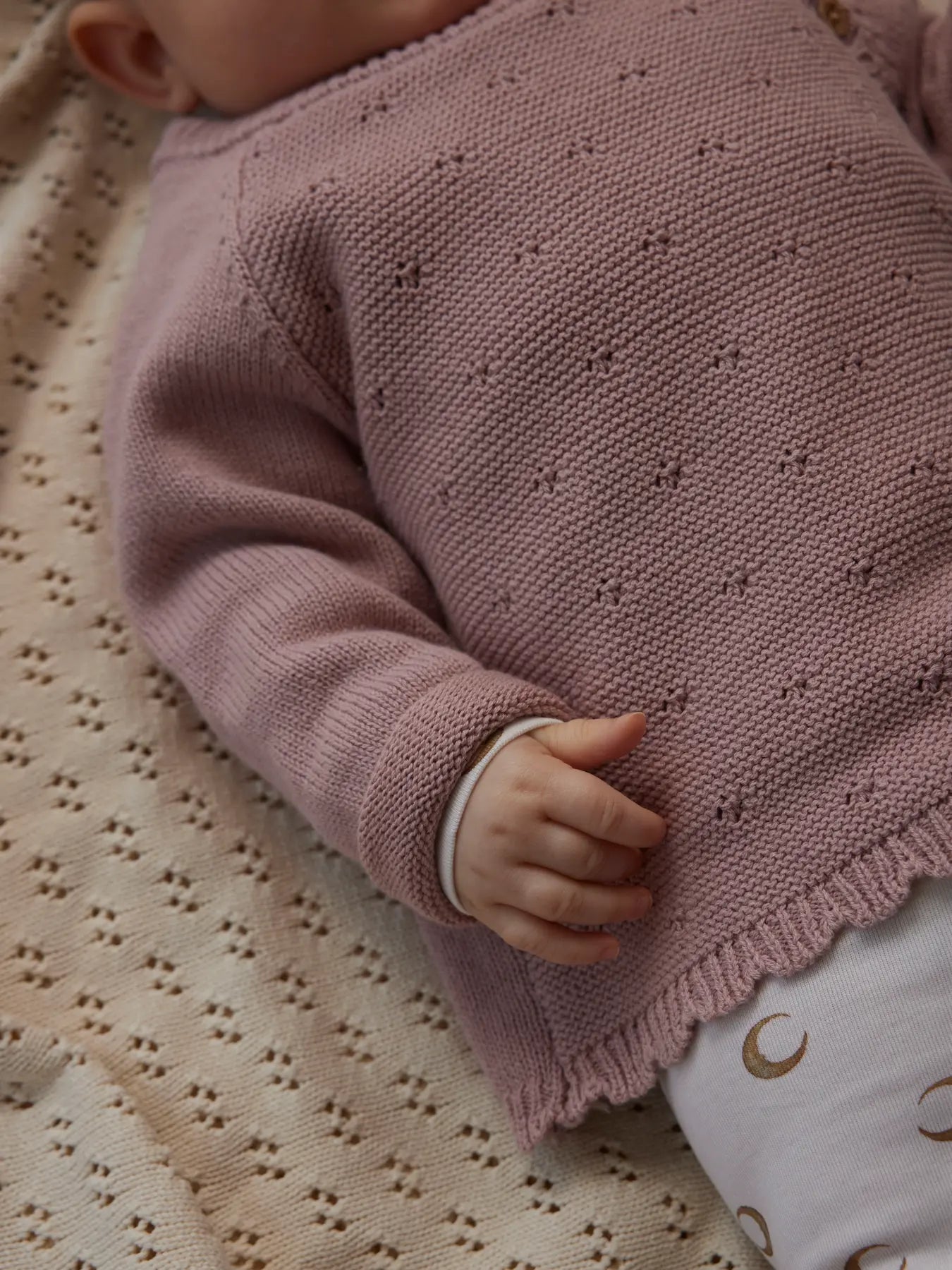 Lil' Atelier Strickjacke misty rose