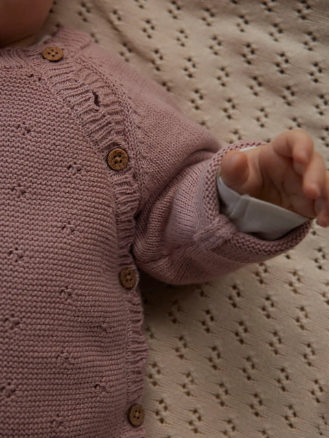 Lil' Atelier Strickjacke misty rose