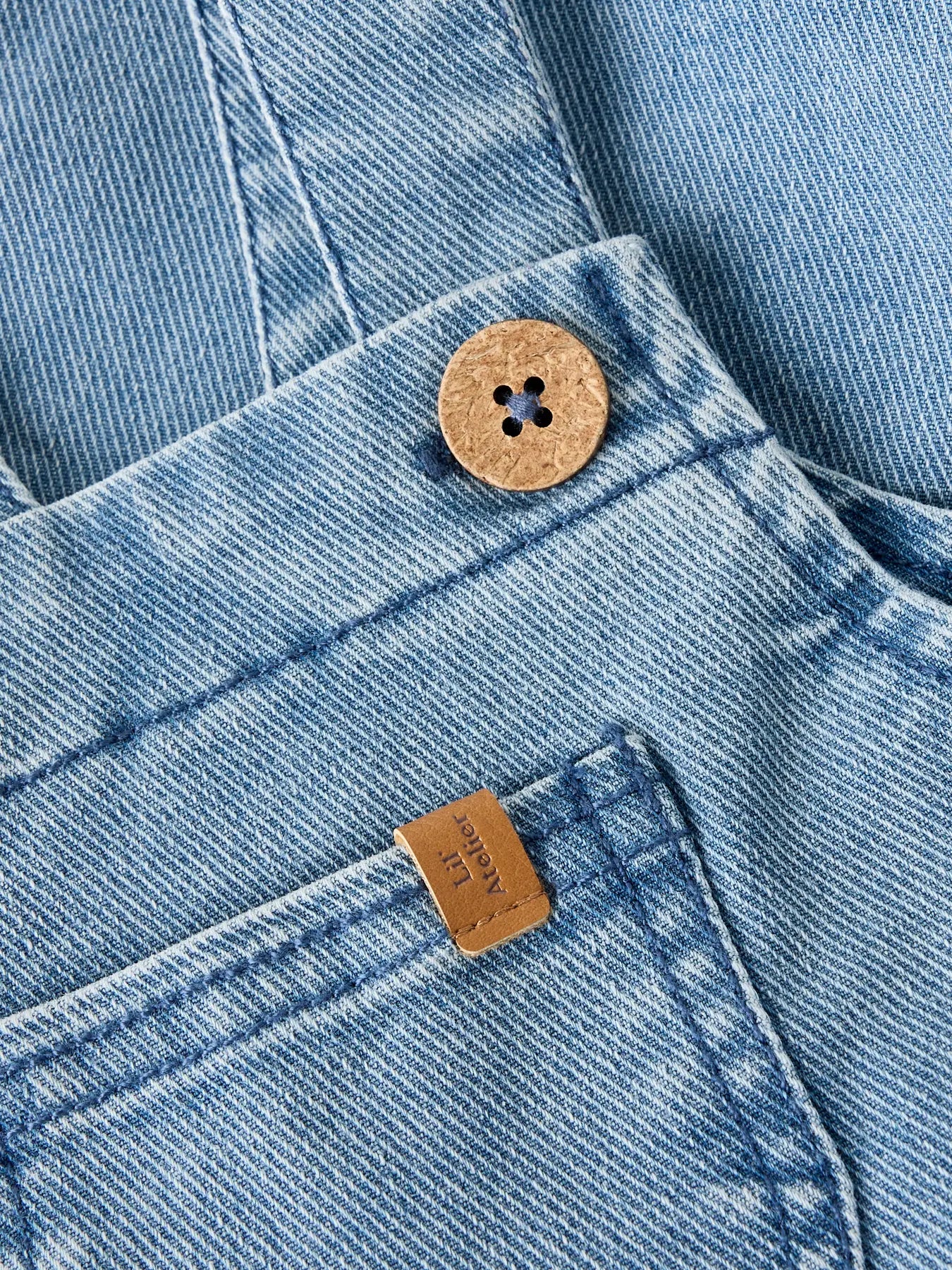 Lil' Atelier Latzhose Medium Blue