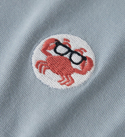 Name it T-Shirt Krabbe blue fog