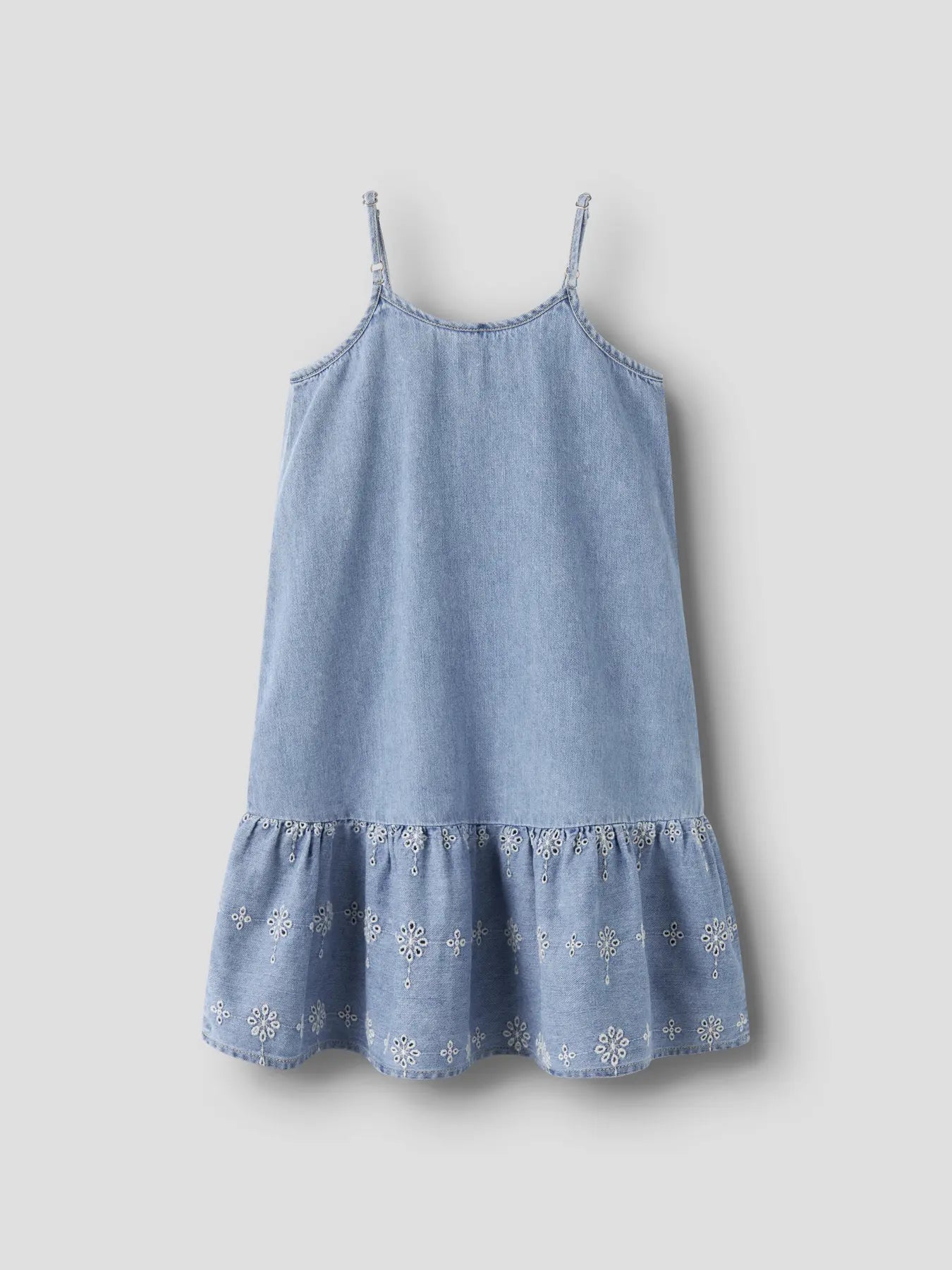 Name it Jeanskleid Blumen light blue