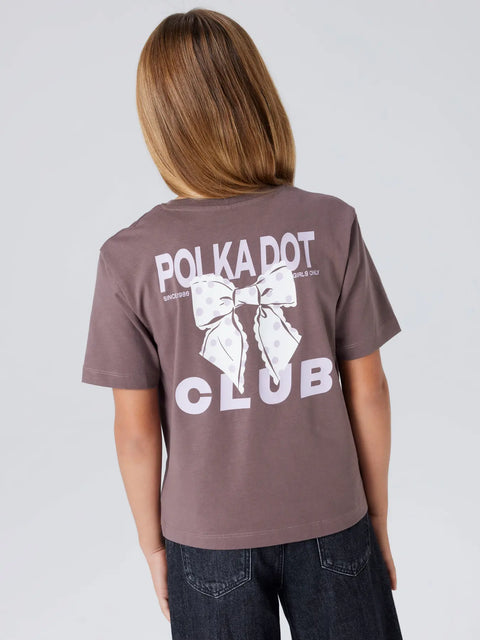 Name T-Shirt Schleife peppercorn