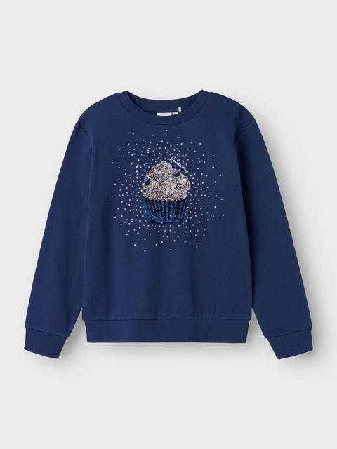Name it Glitzer Sweatshirt Cupcake blueprint