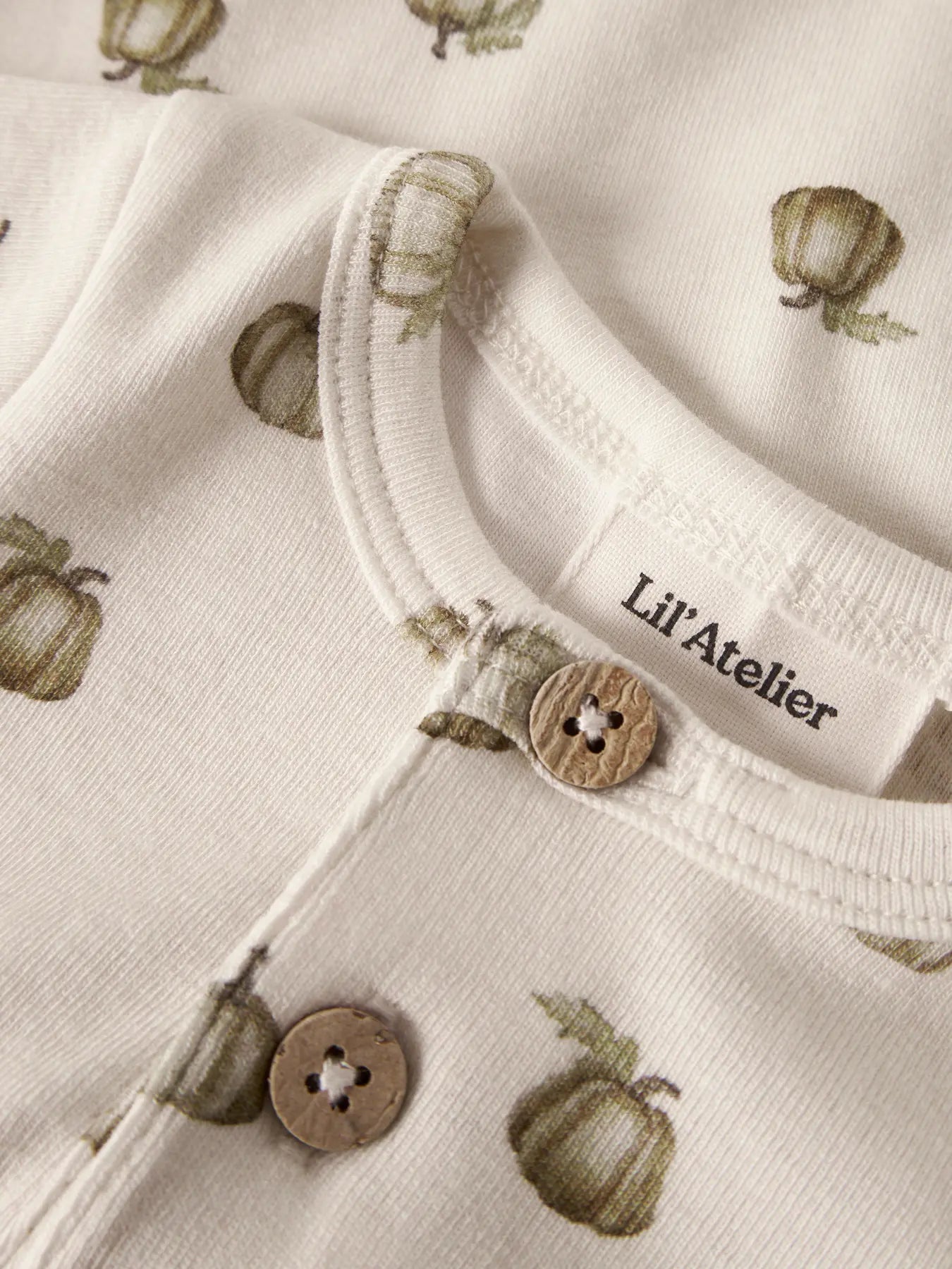 Lil' Atelier Langarm Body Kürbis turtledove