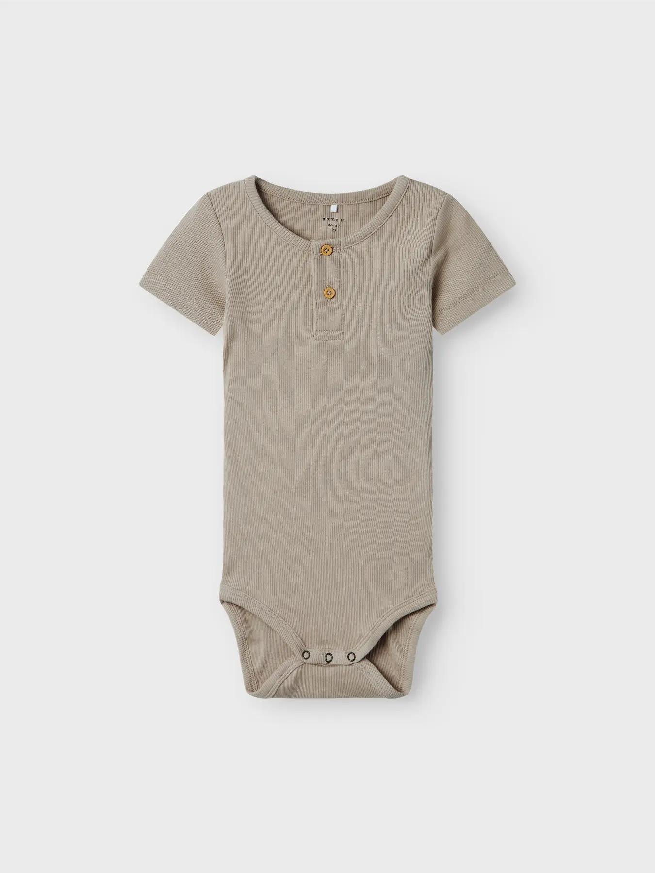 Name it kurzarm Rib Body beige