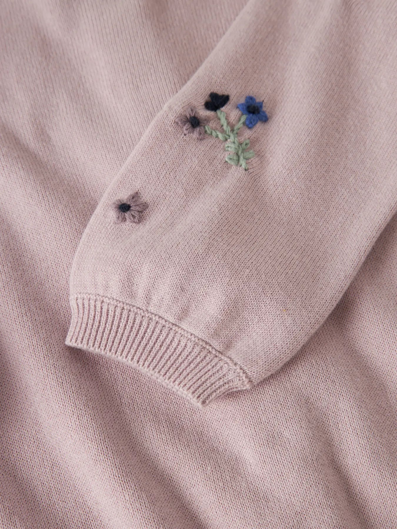 Name it Strickjacke Blümchen lilac