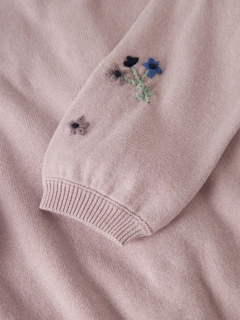 Name it Strickjacke Blümchen lilac