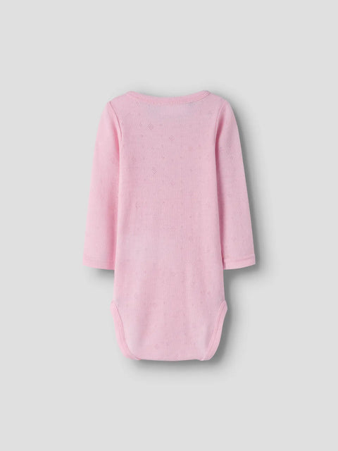 Name it Langarm Merino Body Tulpen coral blush