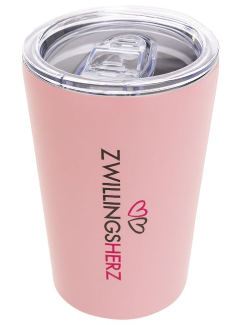 Zwillingsherz Thermo Becher "Zwillingsherz" rosa