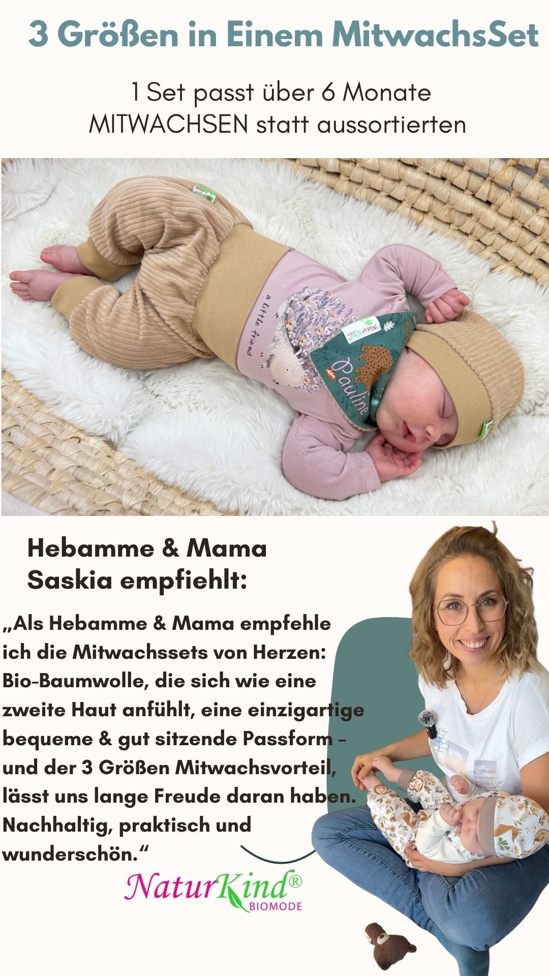 Mitwachshose Boho Fuchs braun ★exklusiv★