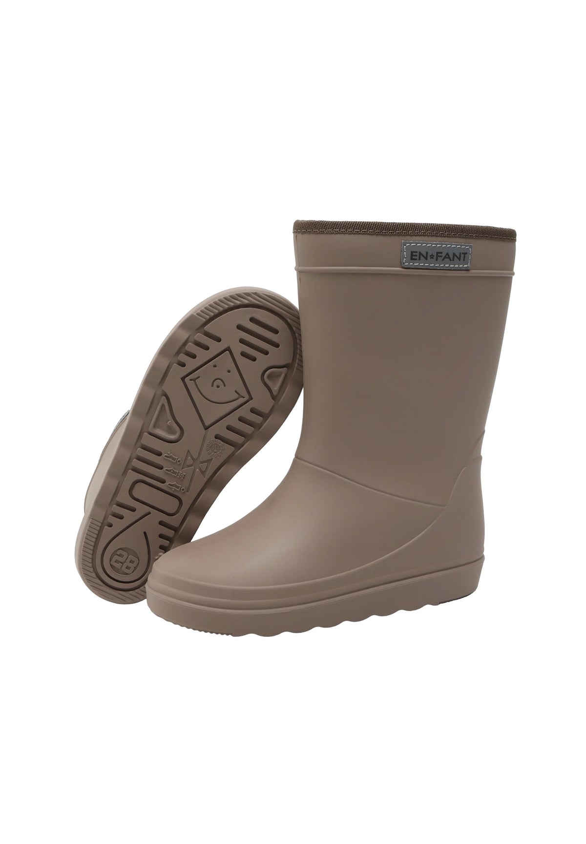 ENFANT Gummistiefel gefüttert pine bark