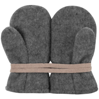 Pure Pure Merino Fäustlinge schiefer grau