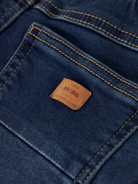 Name it gefütterte Baggy Jeans dark blue