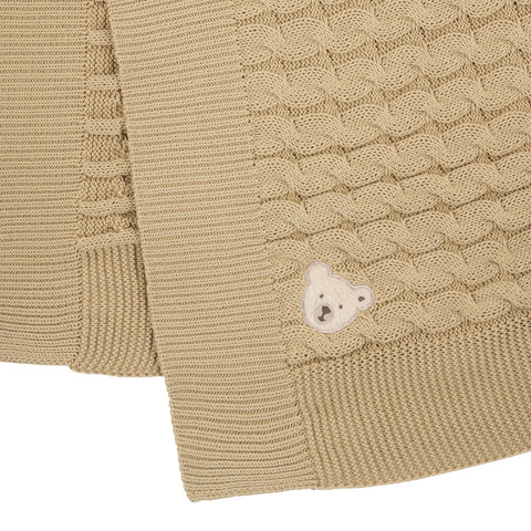 Steiff Strickdecke sesame