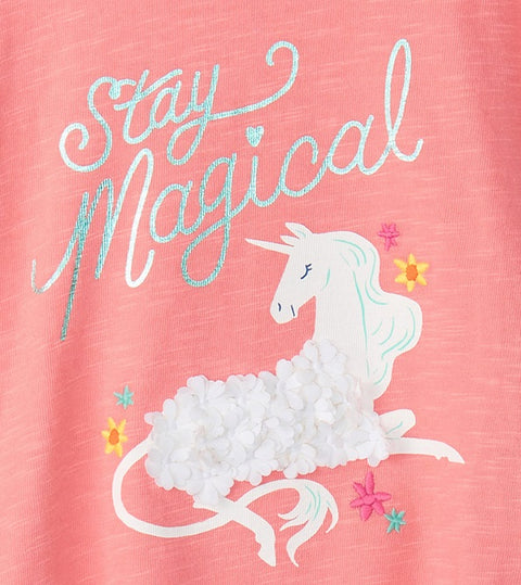 Hatley T-Shirt Stay Magical apricot