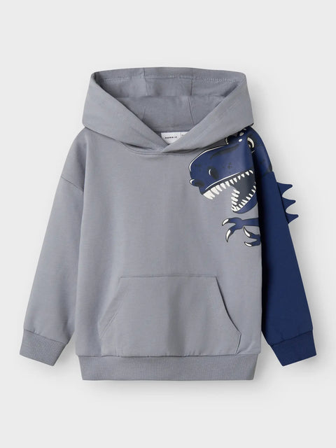 Name it Sweat Hoodie Dino blaugrau