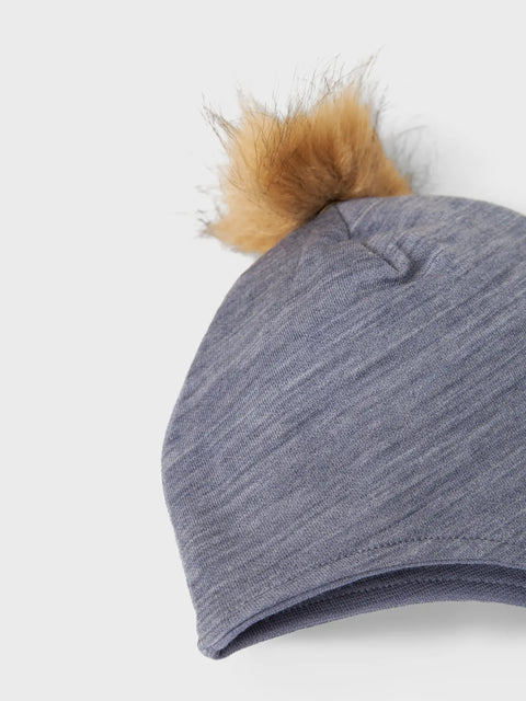 Name it Merino Bindemütze folkstone gray