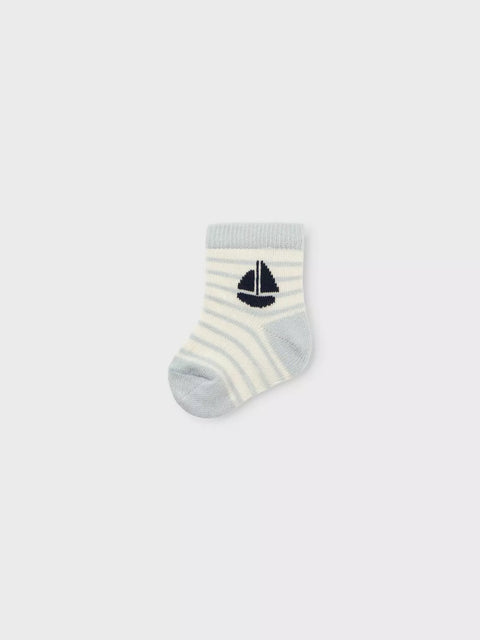 Name it Socken Segelboot blau/weiß gestreift