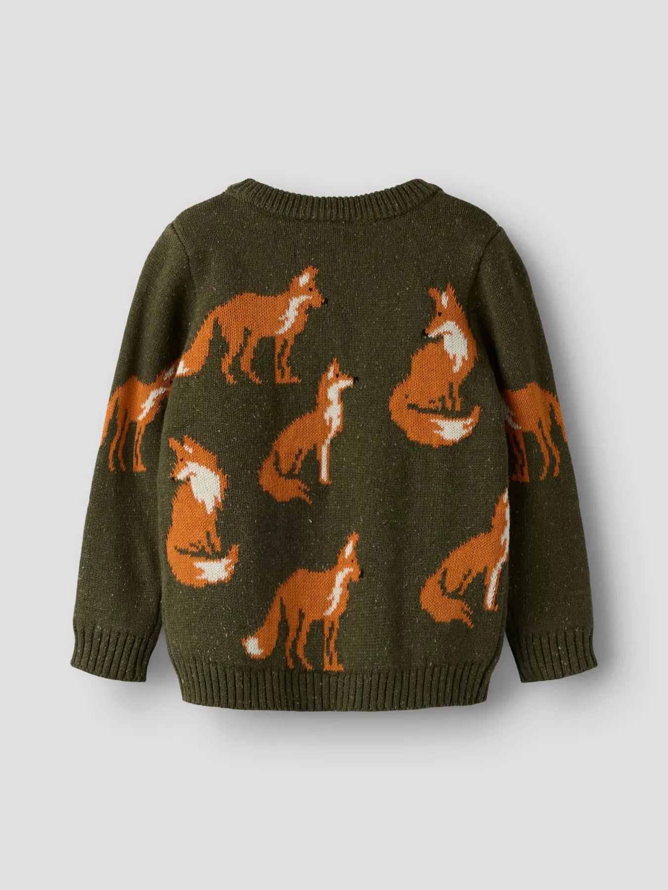 Name it Strickpullover Füchse olive night