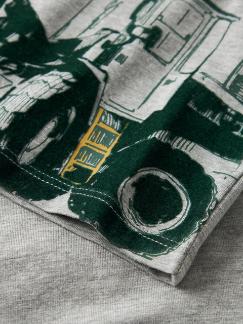 Name it Langarmshirt Baustelle grau meliert