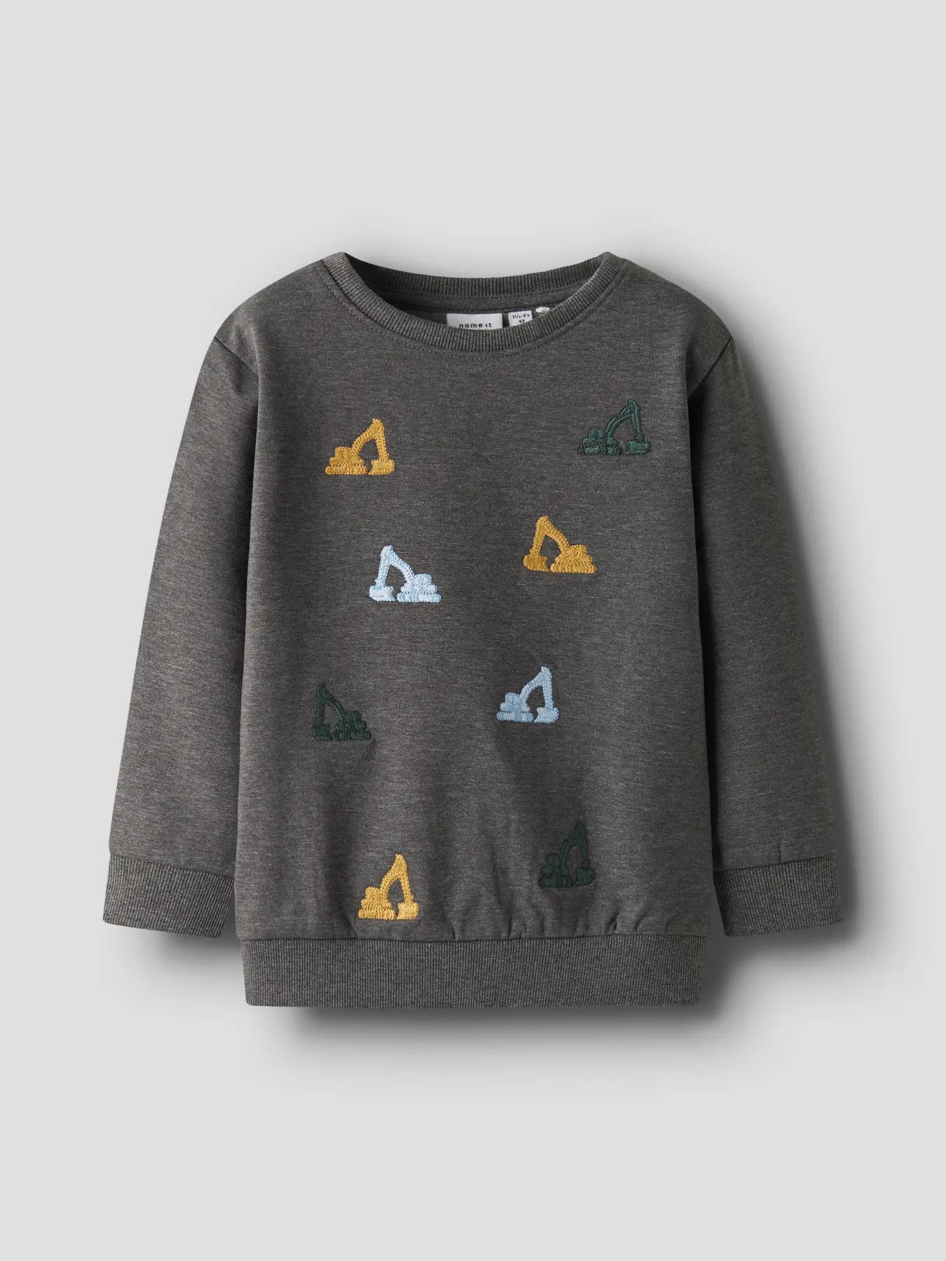 Name it Sweatshirt Bagger dunkelgrau meliert