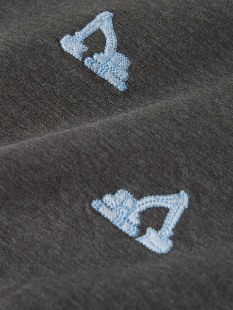 Name it Sweatshirt Bagger dunkelgrau meliert