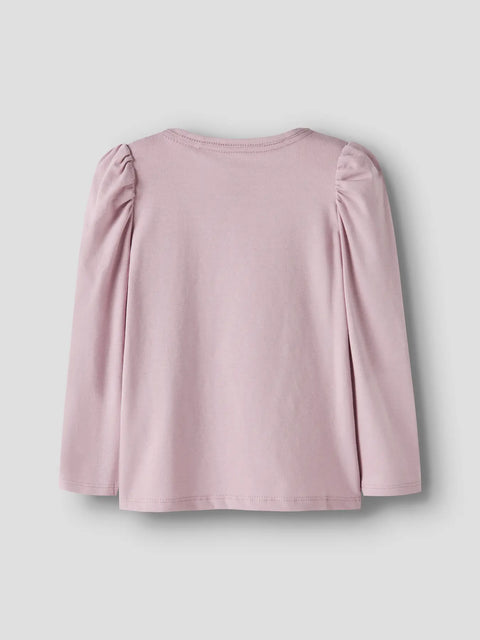 Name it Langarmshirt Schlittschuhe lilac