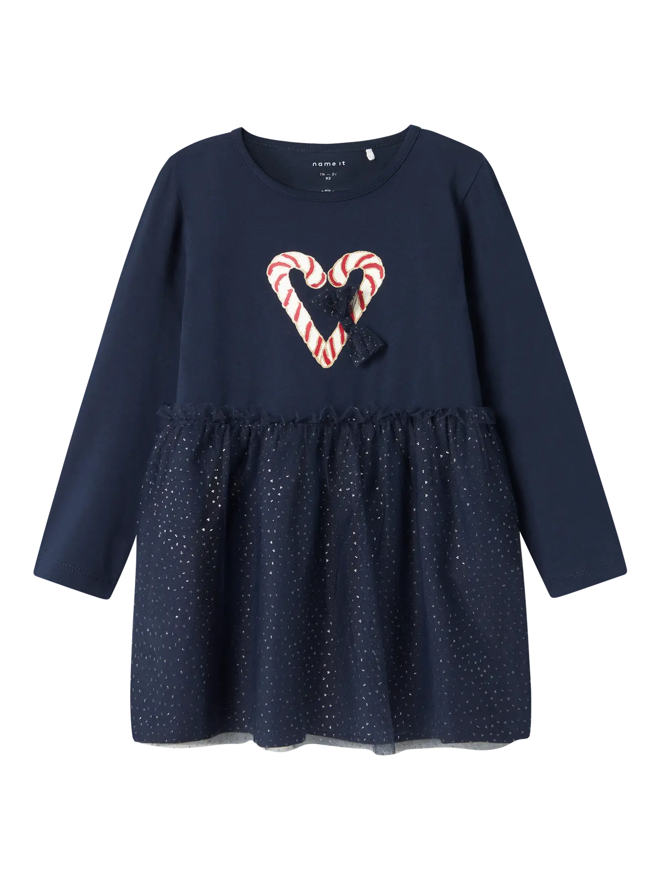 Name it Tüllkleid Zuckerstangen dunkelblau
