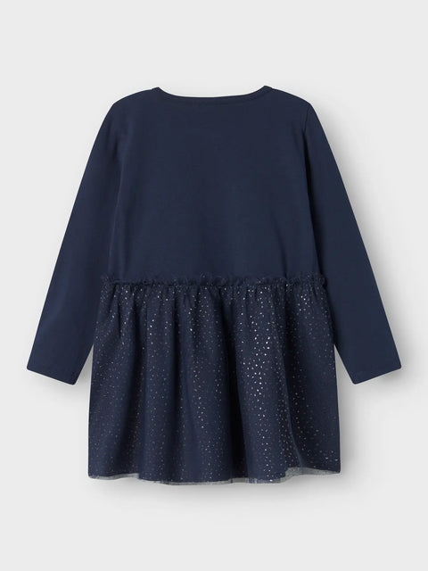 Name it Tüllkleid Zuckerstangen dunkelblau