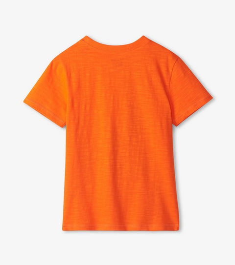 Hatley T-Shirt T-Rex orange