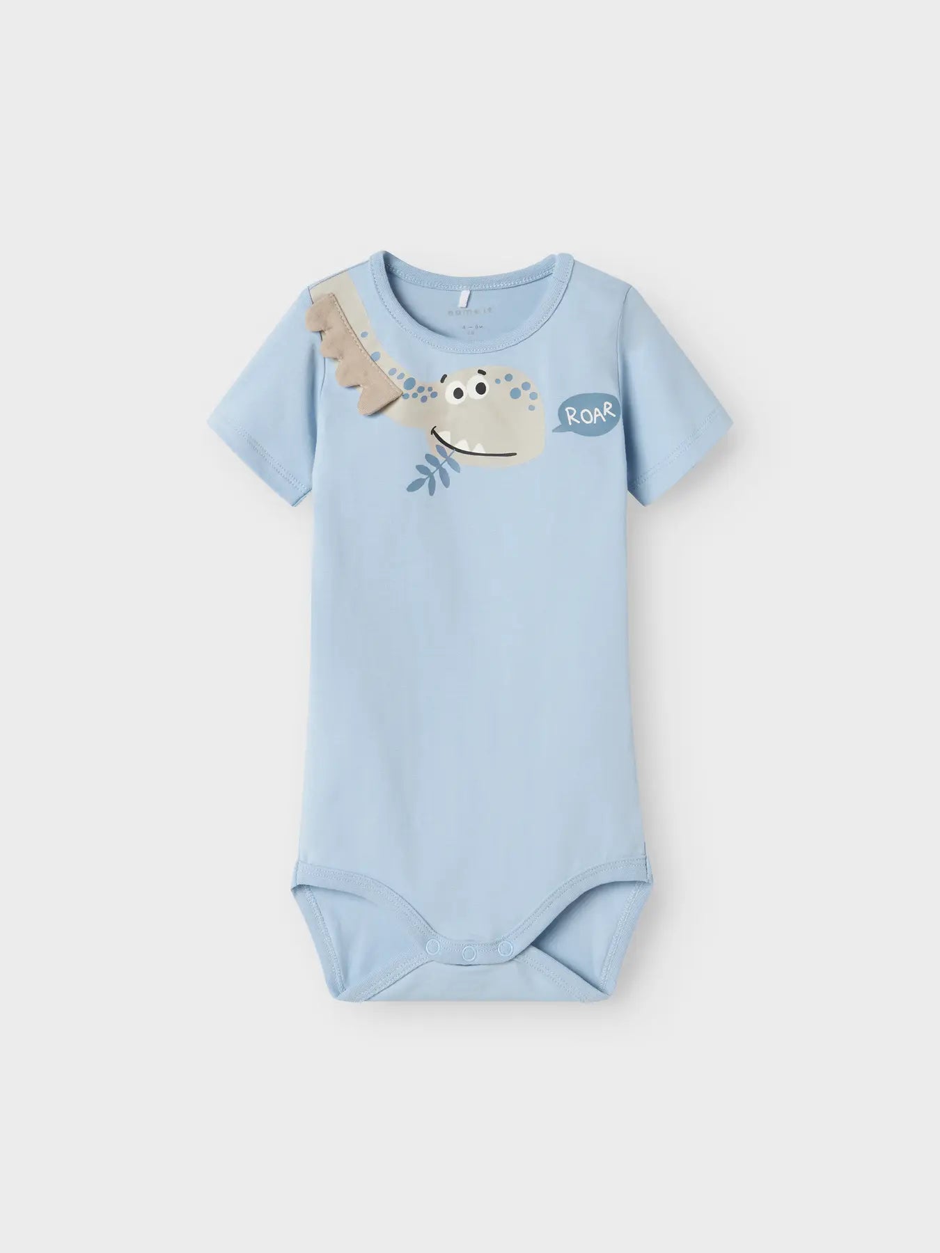 Name it kurzarm Body Dino himmelblau