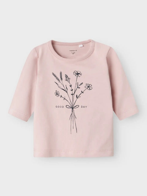 Name it Langarmshirt Good Day lilac