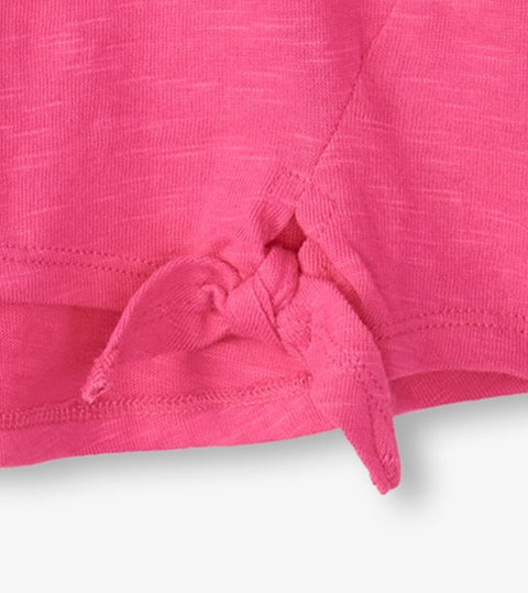 Hatley T-Shirt Blumenherz pink
