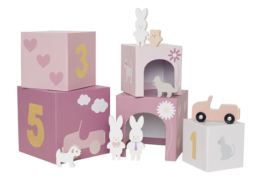 Jabadabado Stapelspielzeug Würfel Bunny
