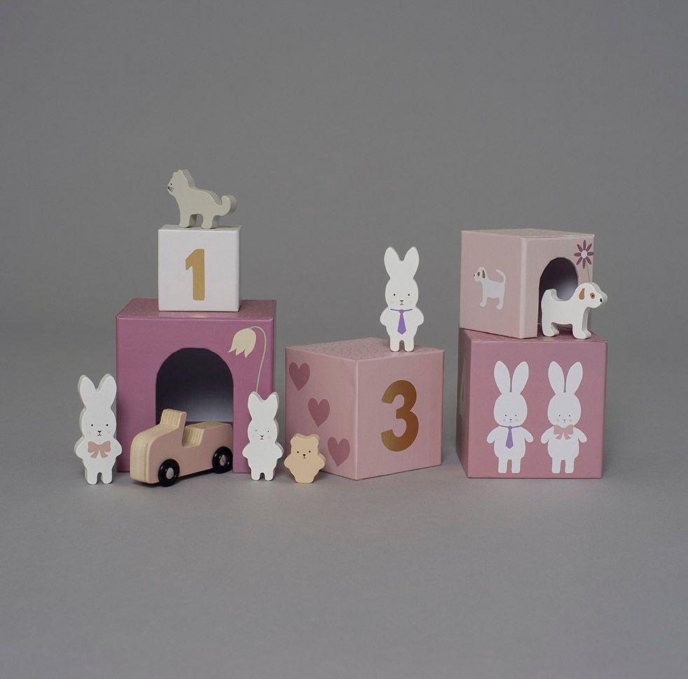 Jabadabado Stapelspielzeug Würfel Bunny