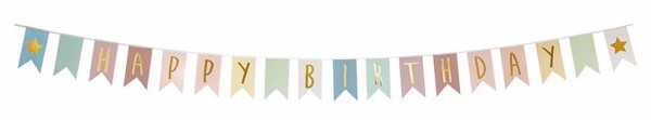 Jabadabado Geburtstag Wimpelkette Happy Birthday