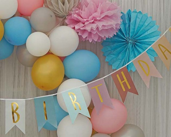 Jabadabado Geburtstag Wimpelkette Happy Birthday