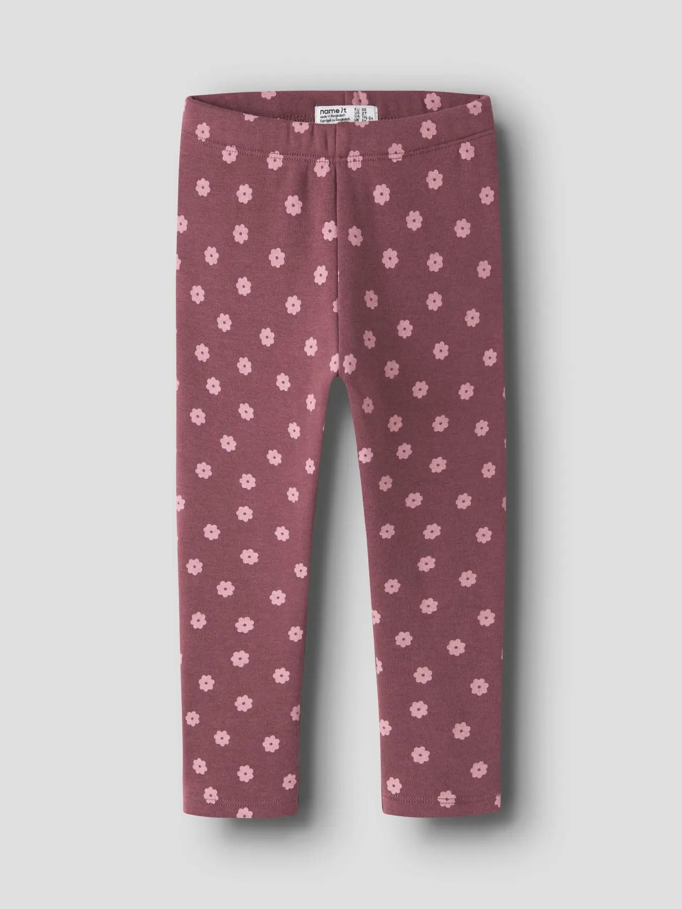 Name it Fleece Leggings Blumen wild ginger