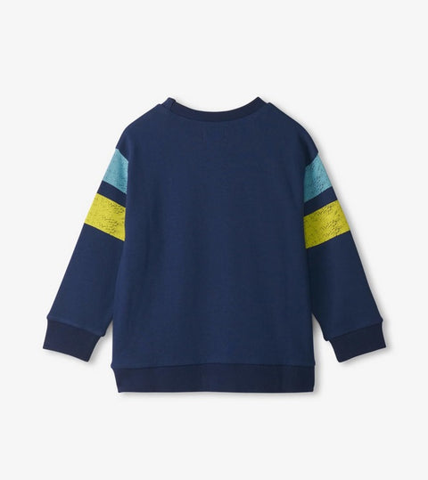 Hatley Sweatshirt Dino Glow in the Dark dunkelblau