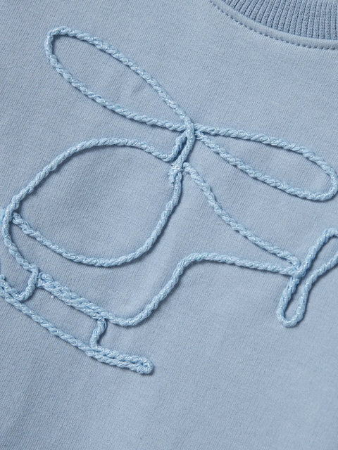 Name it Sweatshirt Hubschrauber staubblau