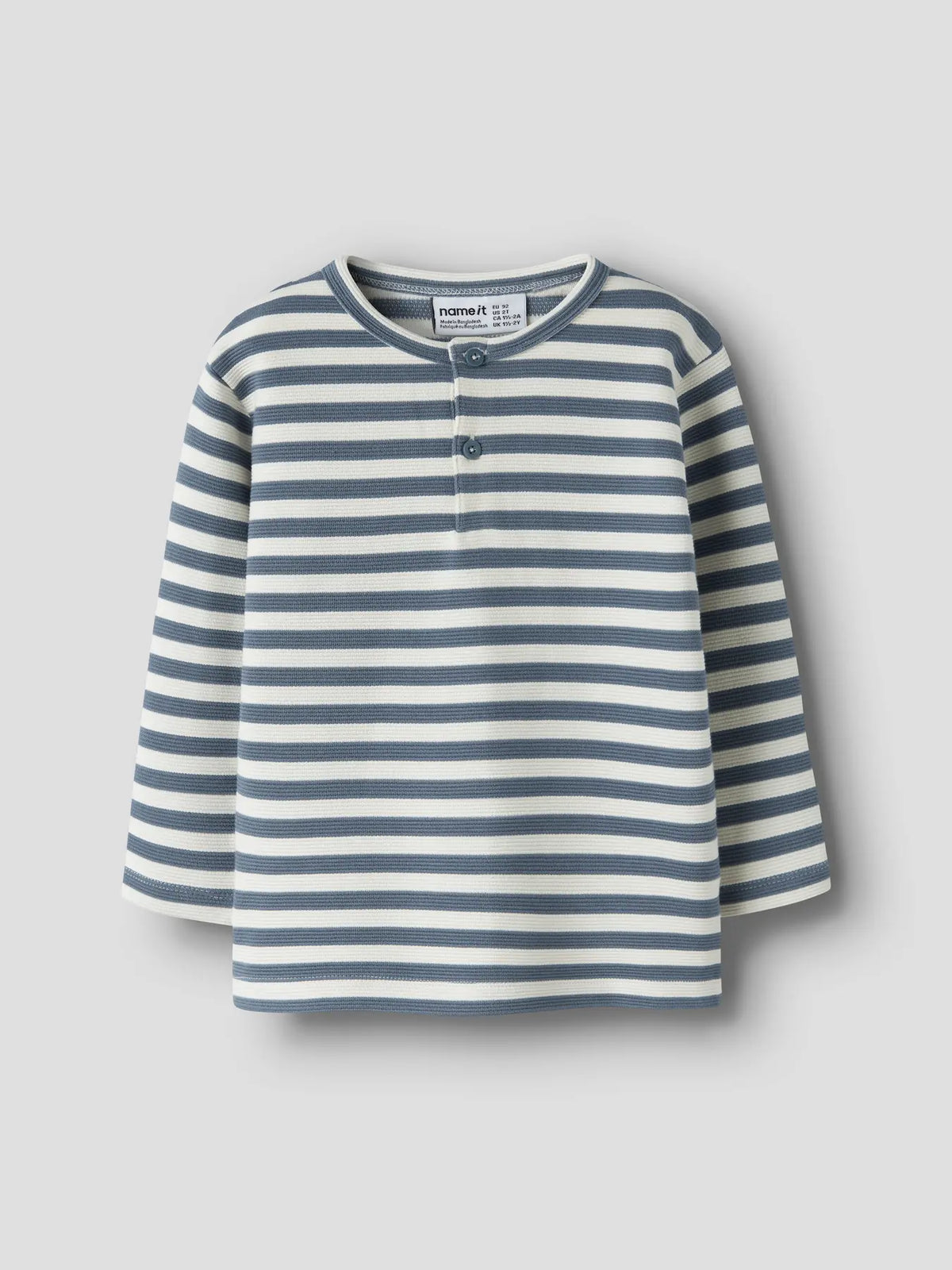 Name it Langarmshirt Streifen blue mirage