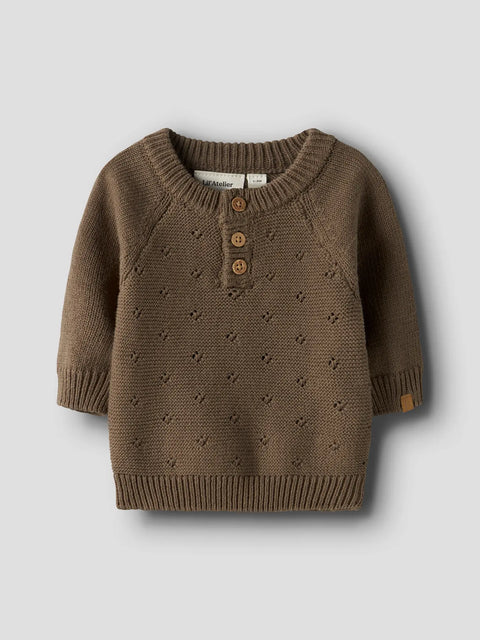 Lil' Atelier Strickpullover shitake