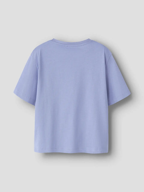 Name it T-Shirt Häkel Blumen purple impression