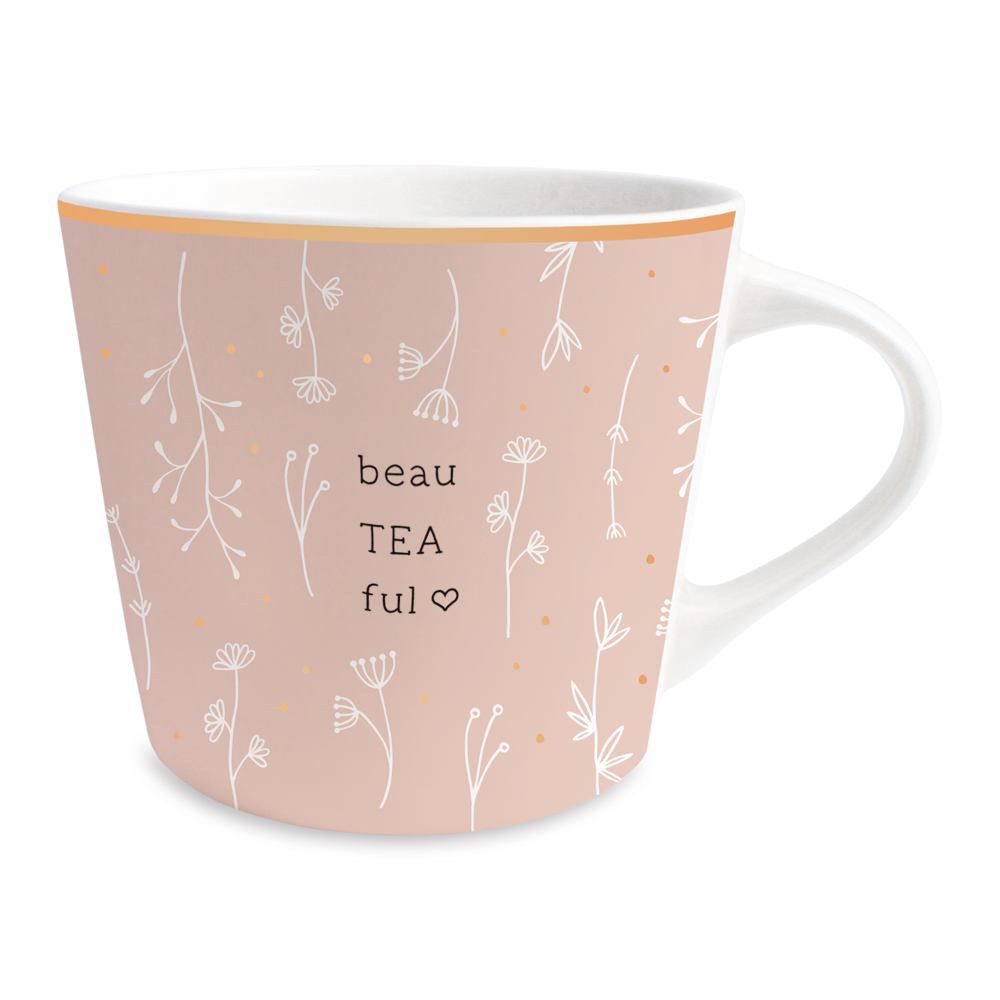 Kaffeetasse mit Veredelung "beauTEAful"