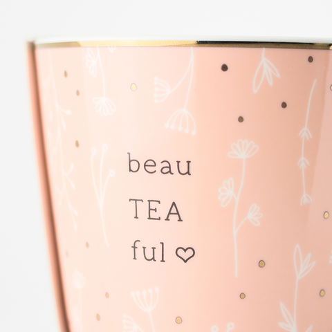 Kaffeetasse mit Veredelung "beauTEAful"