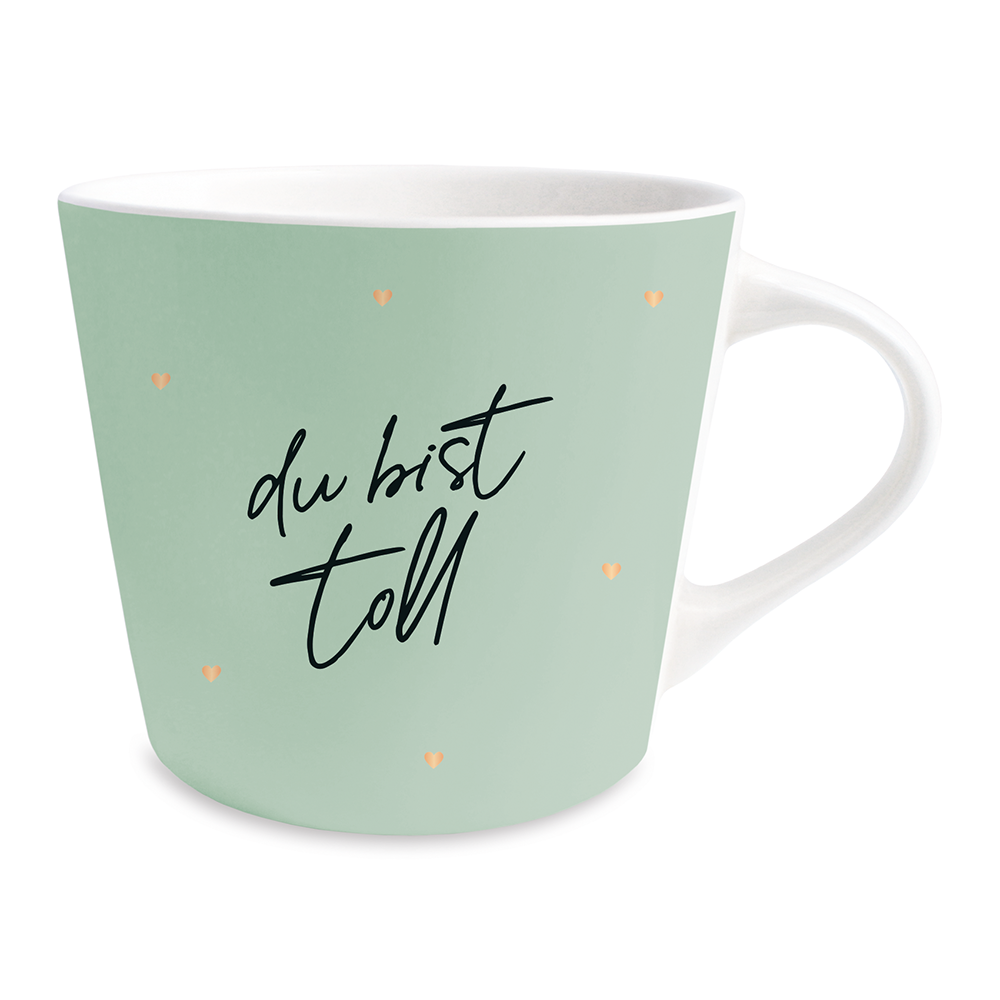 Kaffeetasse mit Veredelung "Du bist toll"