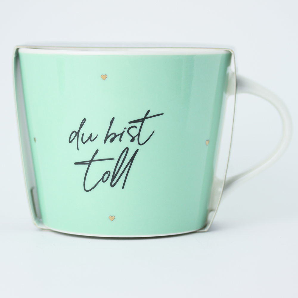 Kaffeetasse mit Veredelung "Du bist toll"