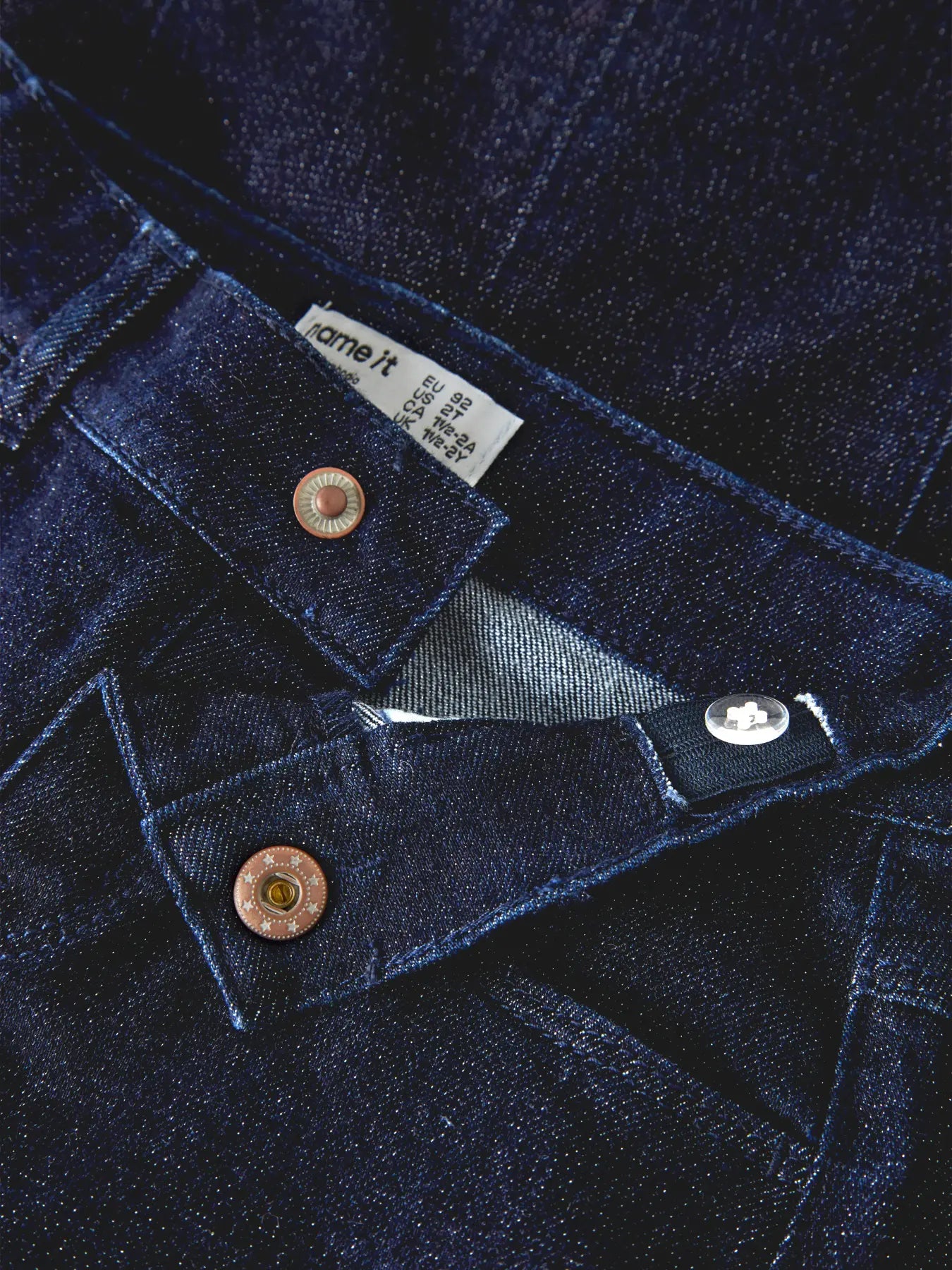 Name it Glitzer Jeansrock dark blue