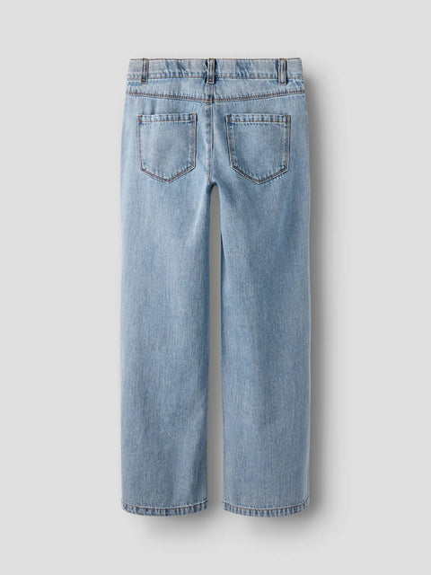 Name it Weite Jeans Flowers light blue