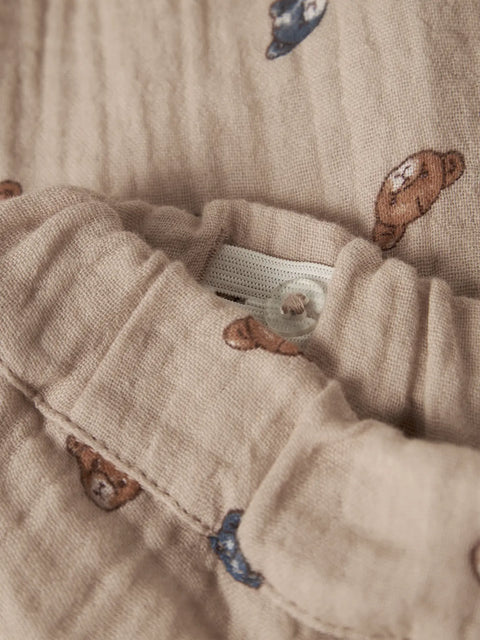 Name it Hose Bärchen beige